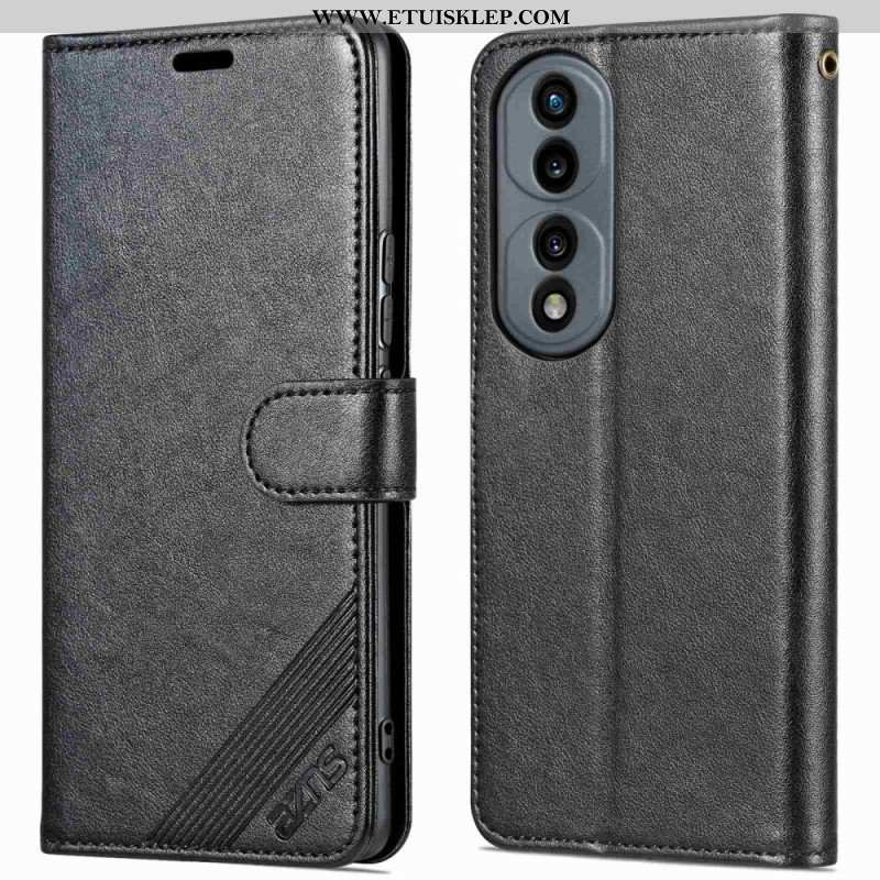 Etui Folio do Honor 70 Efekt Skóry Azns
